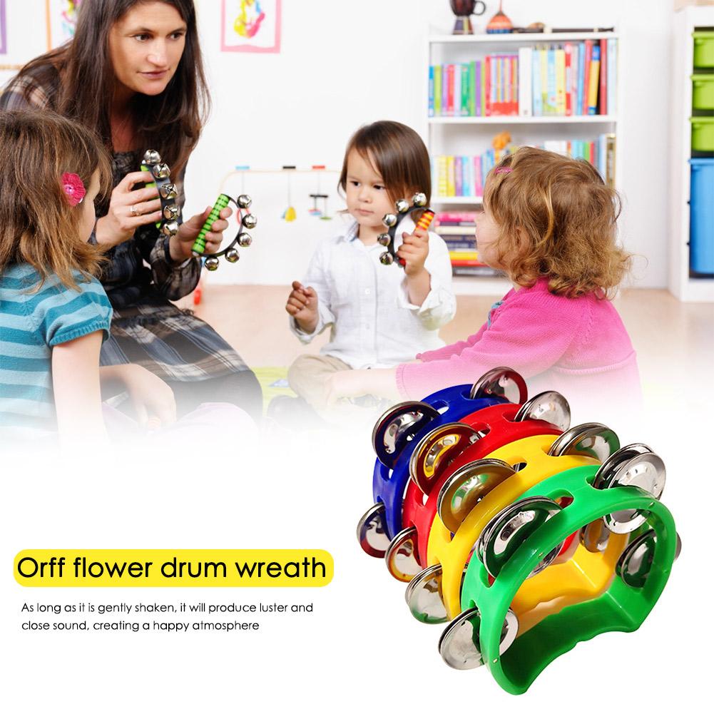 Party Games Music - 4pcs Tambourine Jingles Rattle Bell Musical