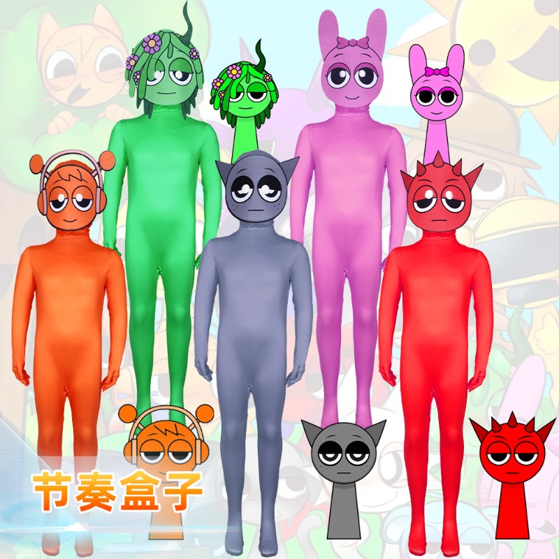 Party Games Music - Game Incrediboxs Sprunki Cosplay Costume Music