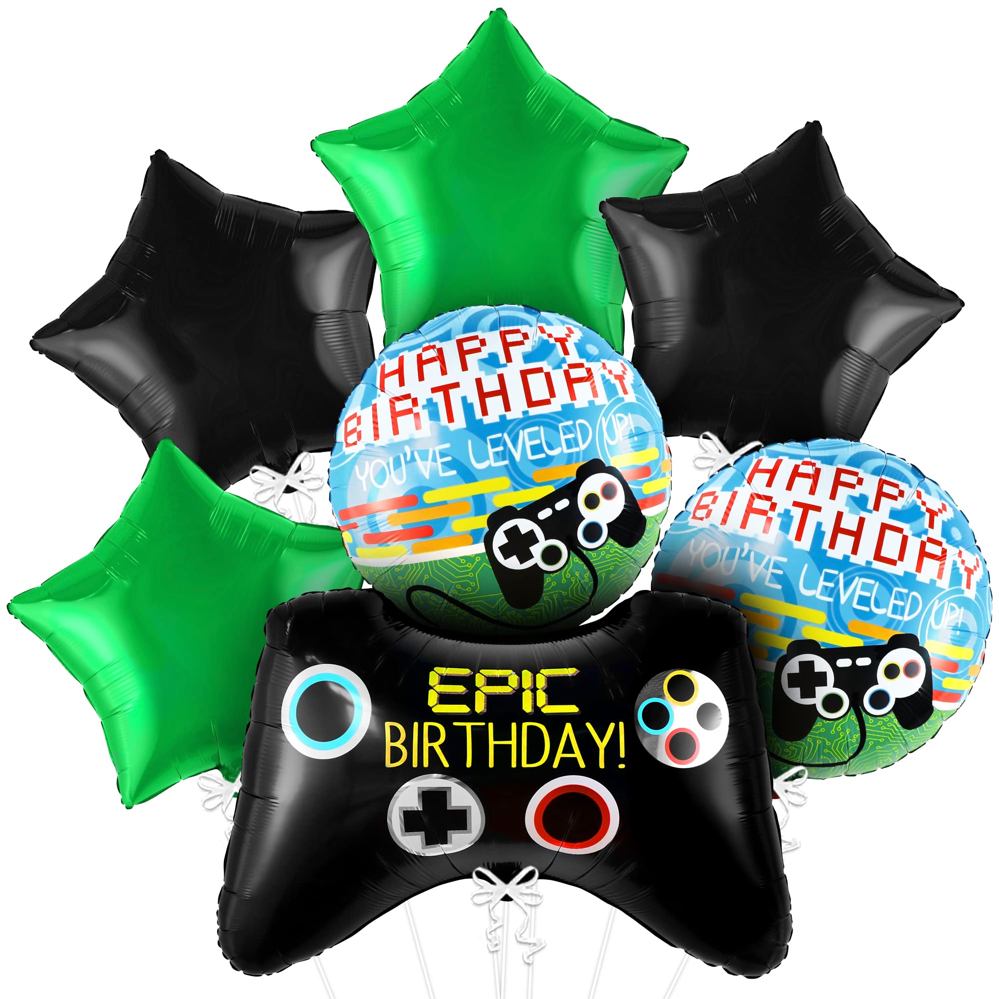 7pcs Video Game Mylar Balloons - Party Games Using Balloons review and price