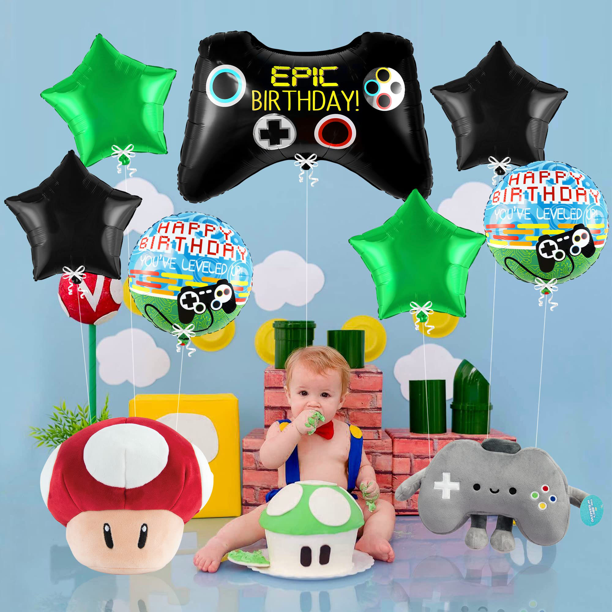 7pcs Video Game Mylar Balloons - Party Games Using Balloons review and price