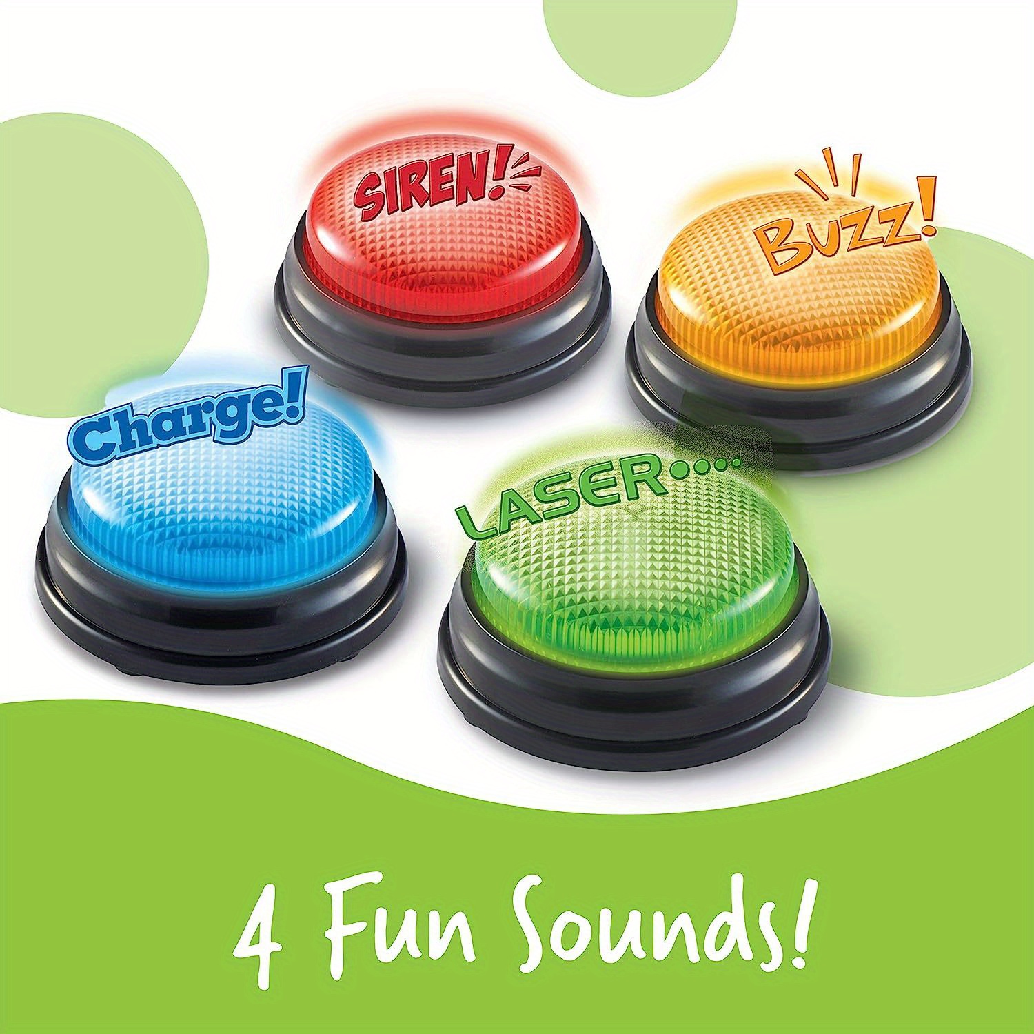 4pcs Lights and Sounds Buzzers - Party Family Games review and price