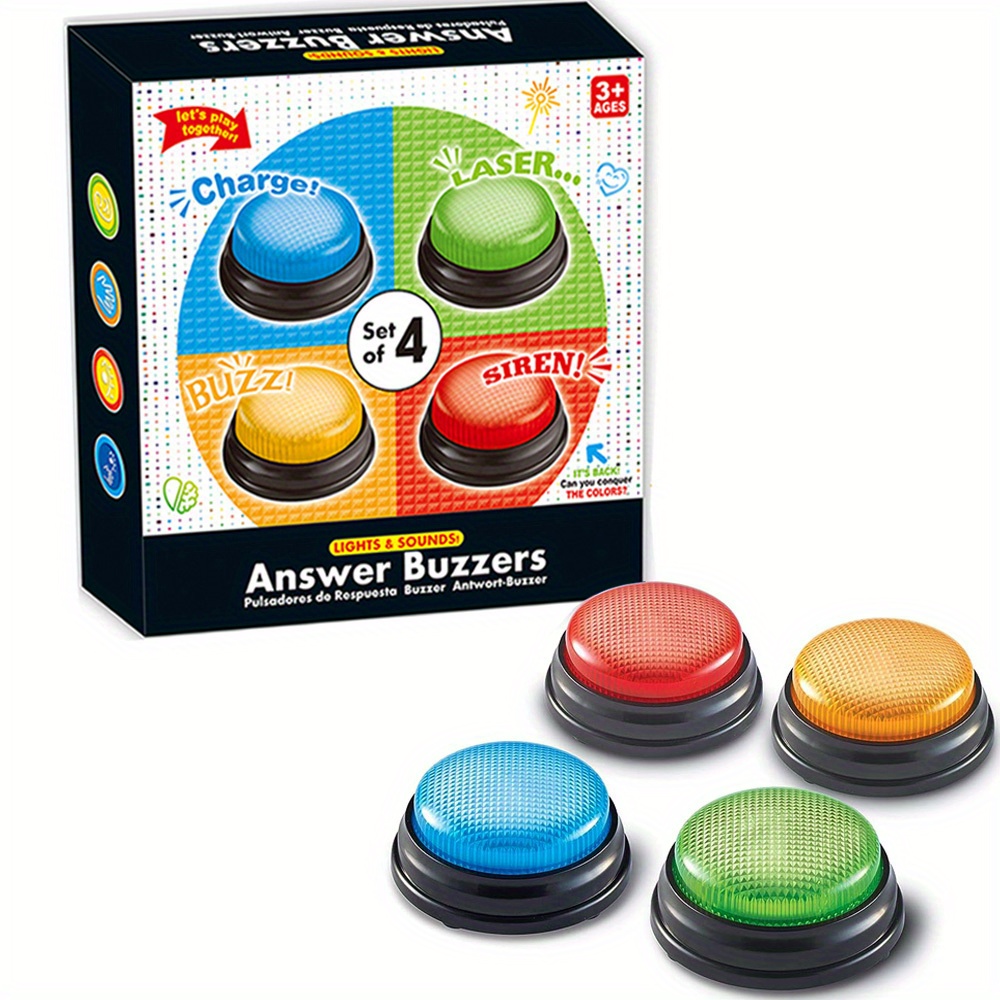 4pcs Lights and Sounds Buzzers - Party Family Games review and price