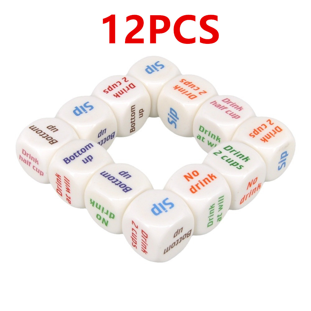 12Pcs Drinking Dice Rolling De - Party Games Bachelorette review and price