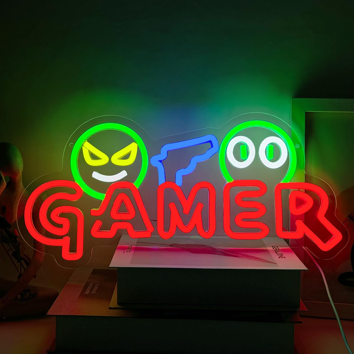 Gamer Neon Sign LED Wall Light - Party Games Baby Shower review and price