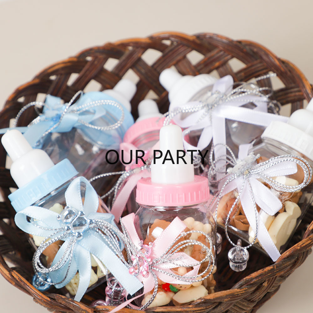 6/12Pcs Plastic Feeding Bottle - Party Games Baby Shower review and price