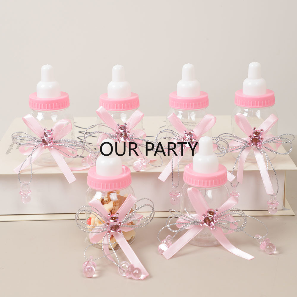 6/12Pcs Plastic Feeding Bottle - Party Games Baby Shower review and price