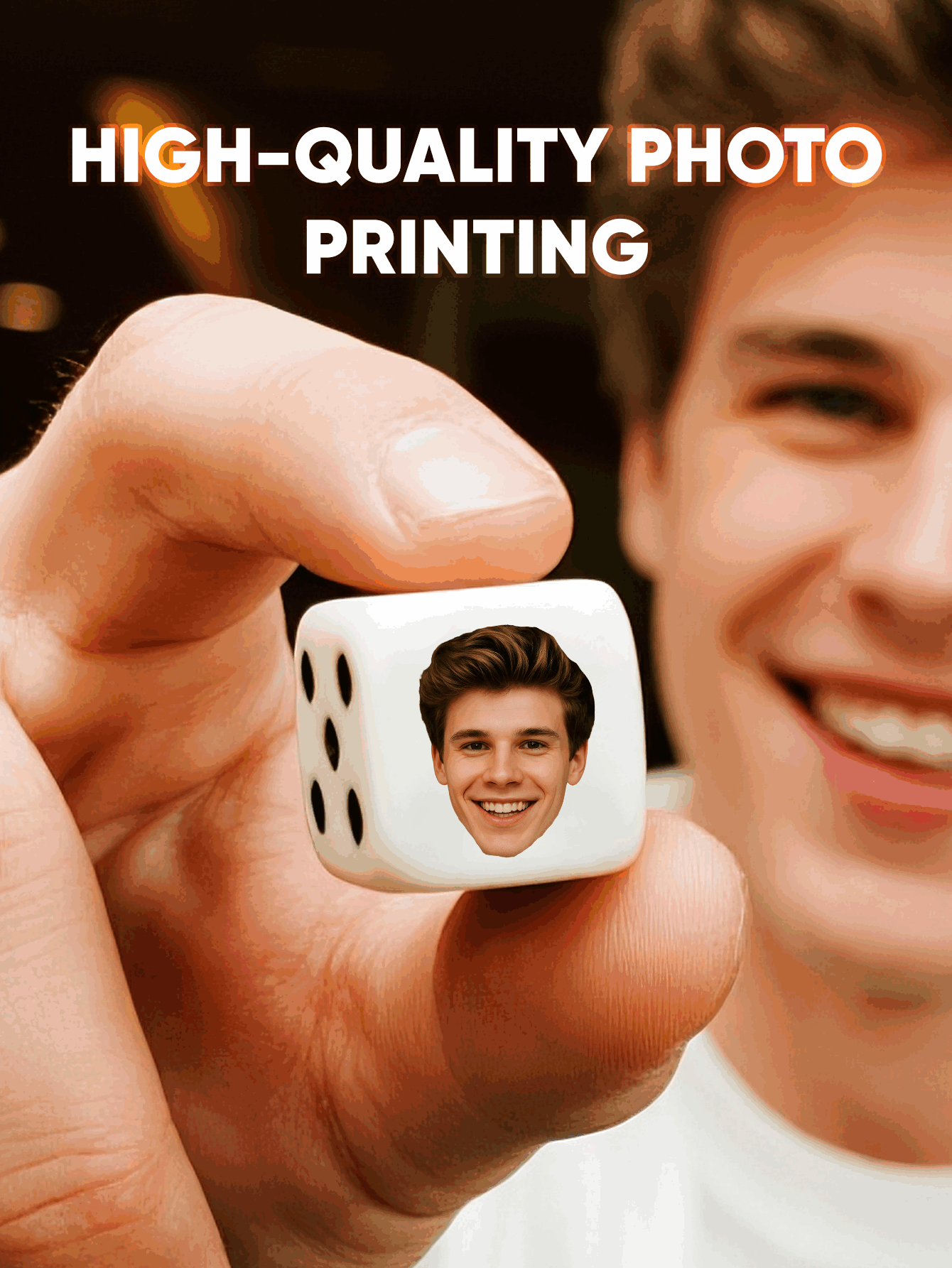 Custom Face Dice Personalized  - Party Games Baby Shower review and price