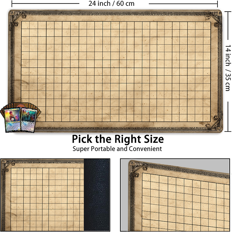 Vintage Grid Tabletop Game Mat - Party Games Simple review and price