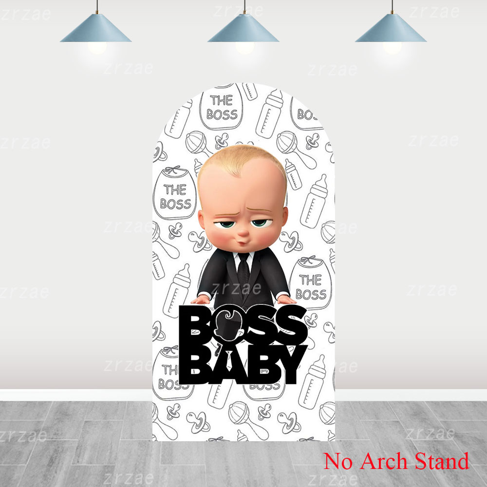 Boss Baby Arch Cover Backdrop  - Party Games Baby Shower review and price