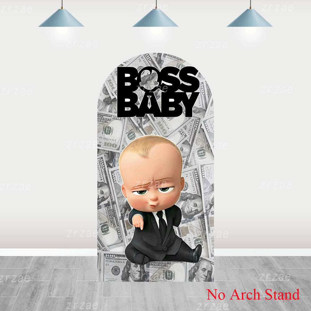 Boss Baby Arch Cover Backdrop  - Party Games Baby Shower review and price