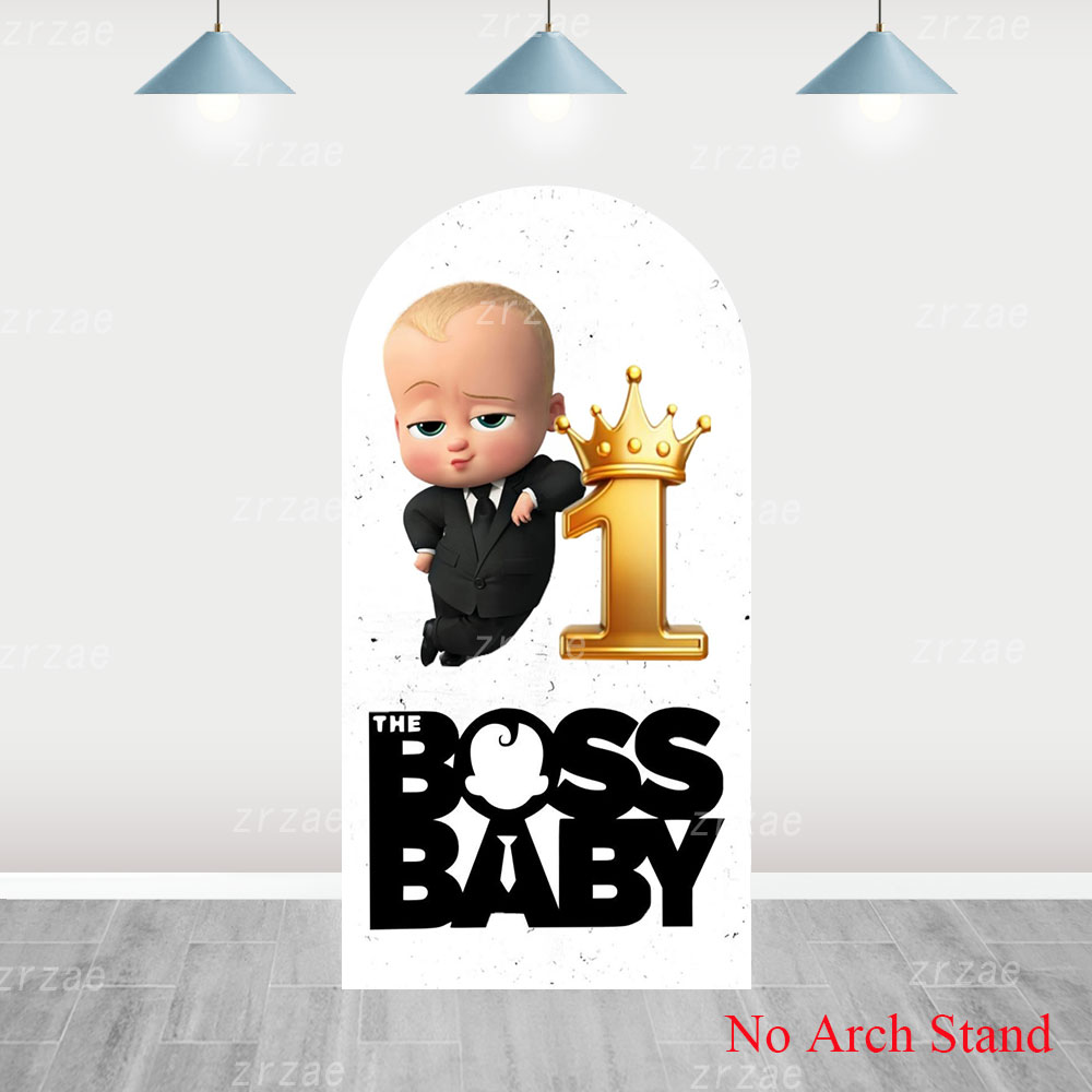 Boss Baby Arch Cover Backdrop  - Party Games Baby Shower review and price