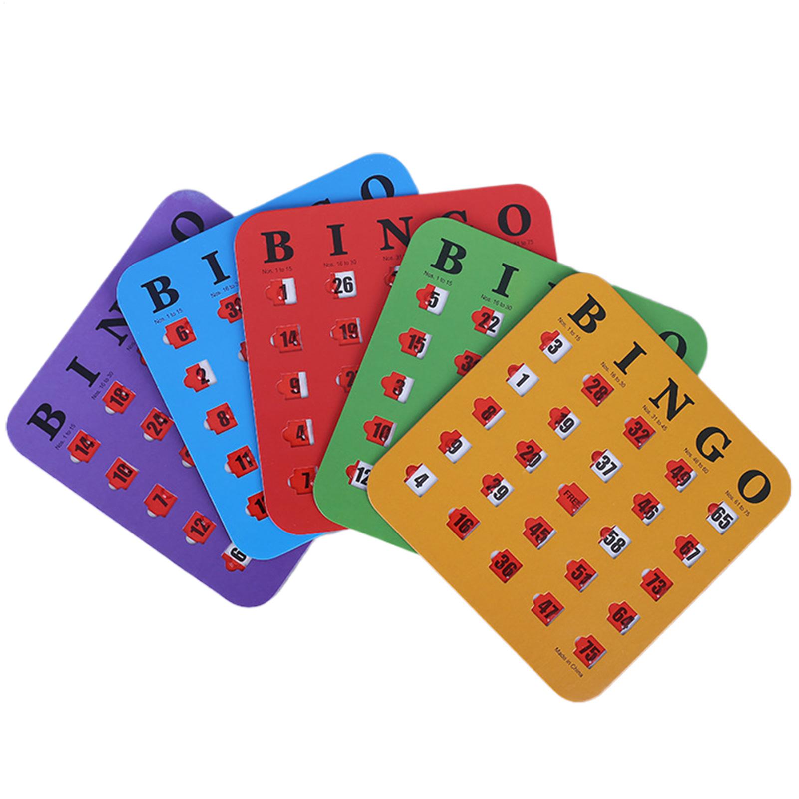 5pcs Sliding Bingo Game Cards  - Party Games Board Game review and price