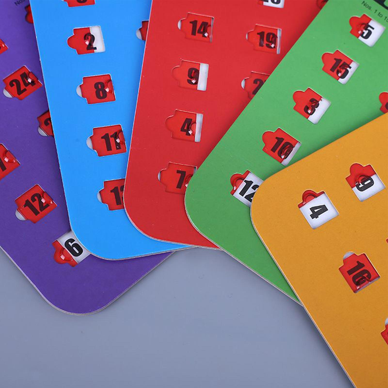 5pcs Sliding Bingo Game Cards  - Party Games Board Game review and price