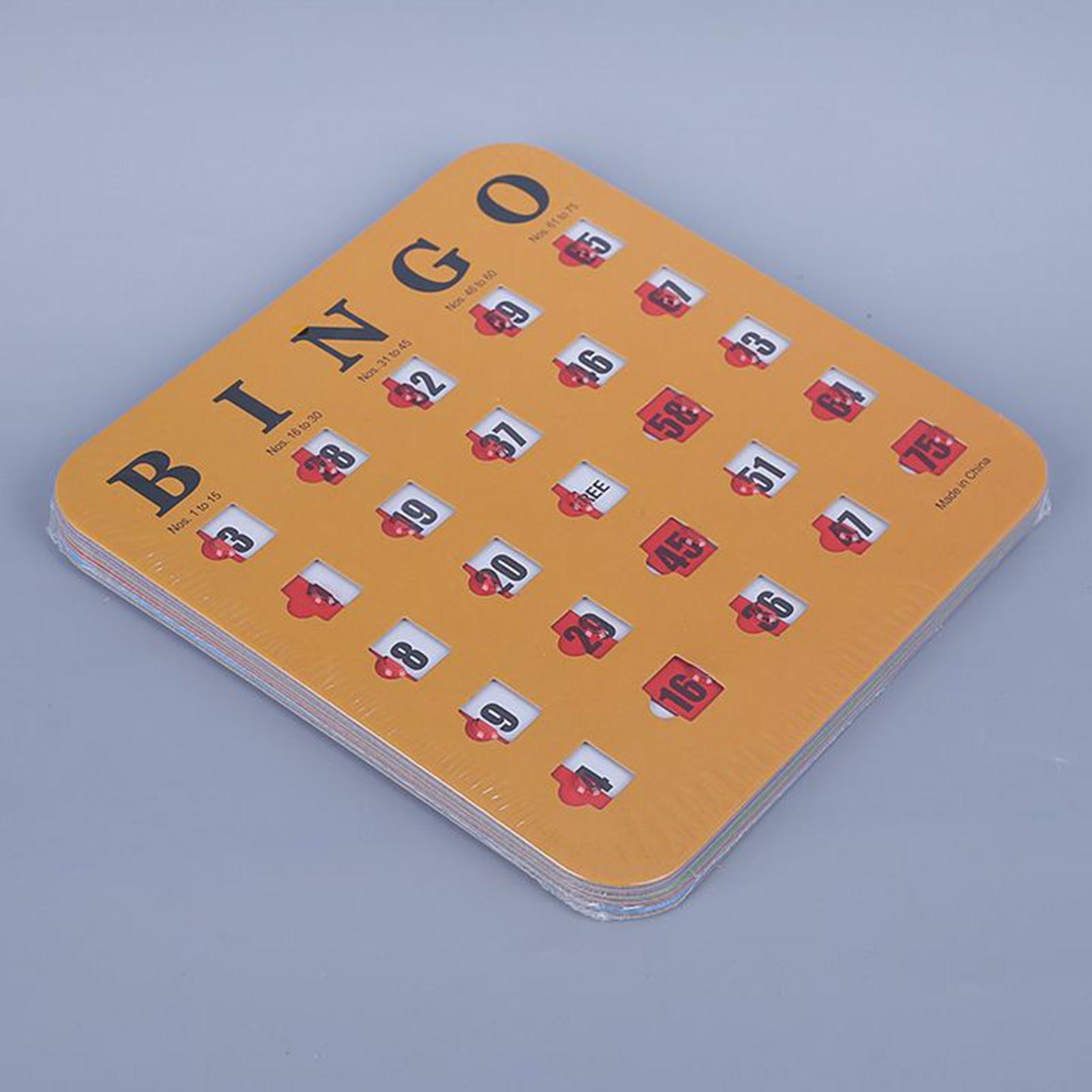 5pcs Sliding Bingo Game Cards  - Party Games Board Game review and price