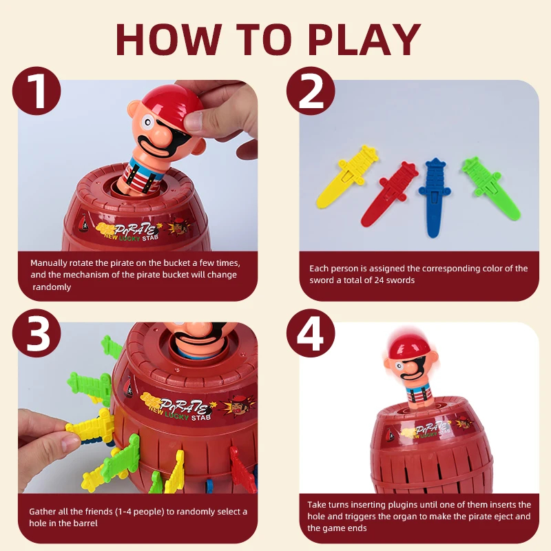 Funny Prank Toy Set Pirate Buc - Party Games 15 In 1 review and price
