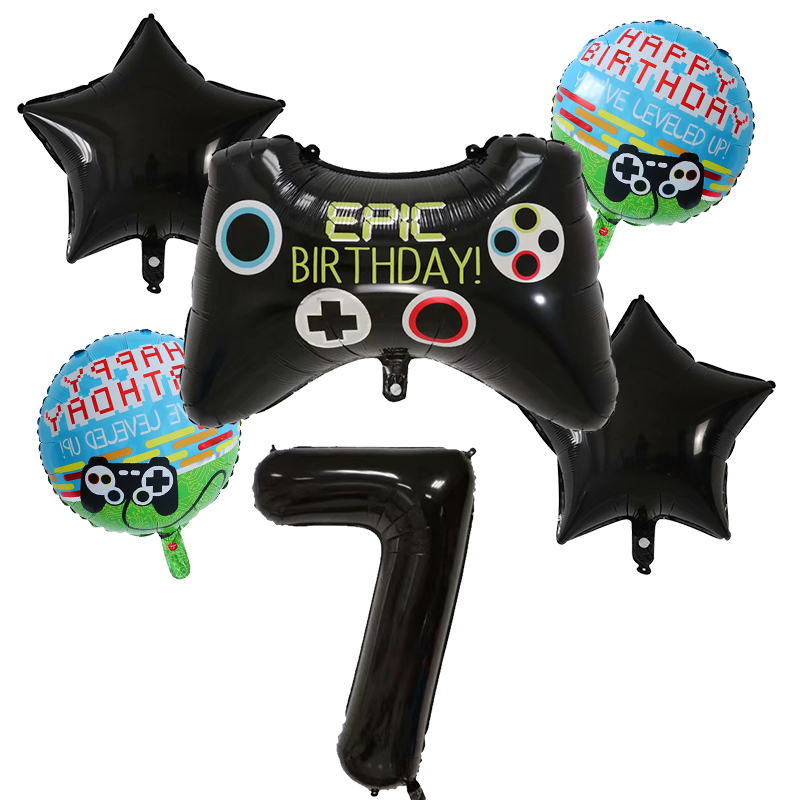 6pcs Gamepad Boy Game Foil Hel - Party Games Baby Shower review and price
