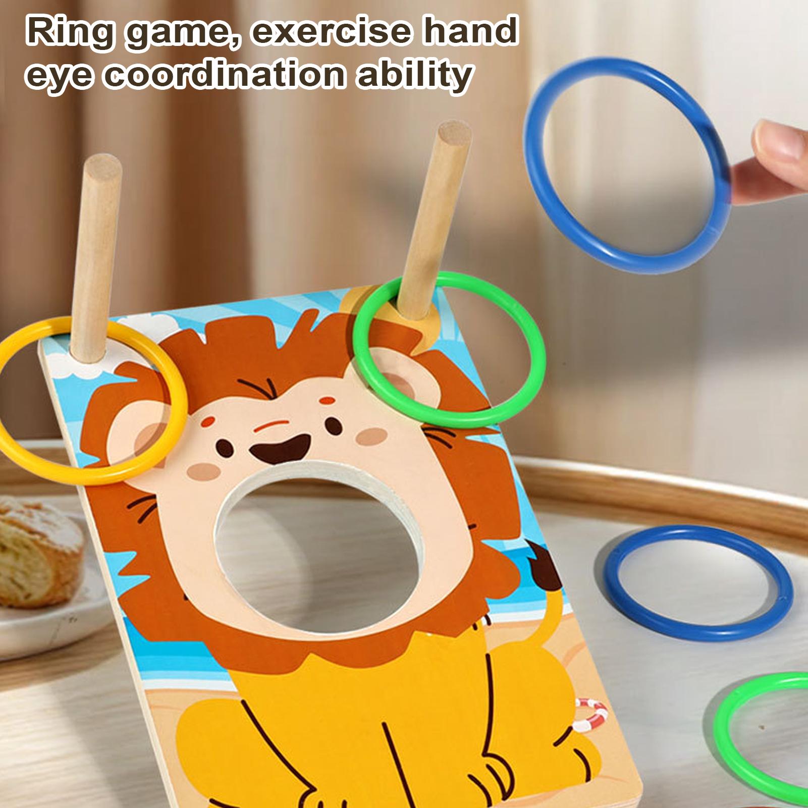Wooden Bean Bag Toss Game Ring - Party Games Adults Indoor review and price