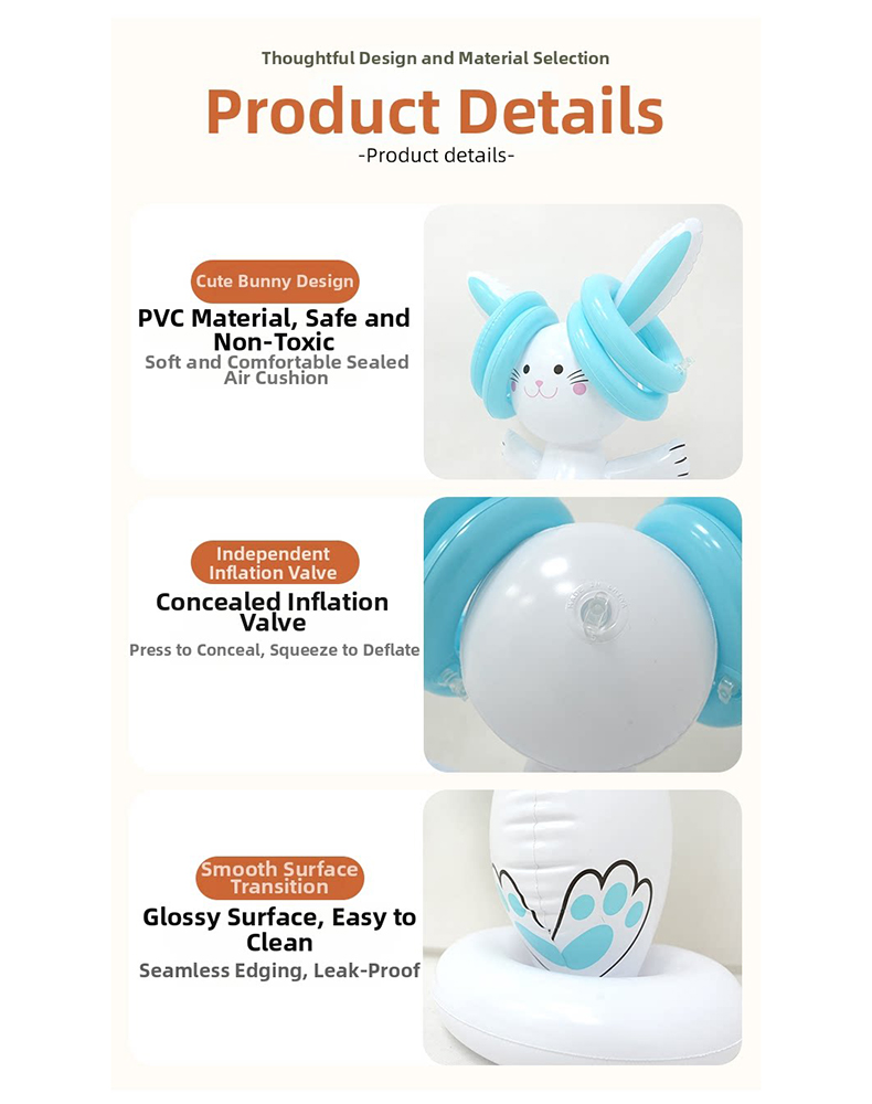 Easter Inflatable Bunny Ring T - Party Games Kids Outdoor review and price