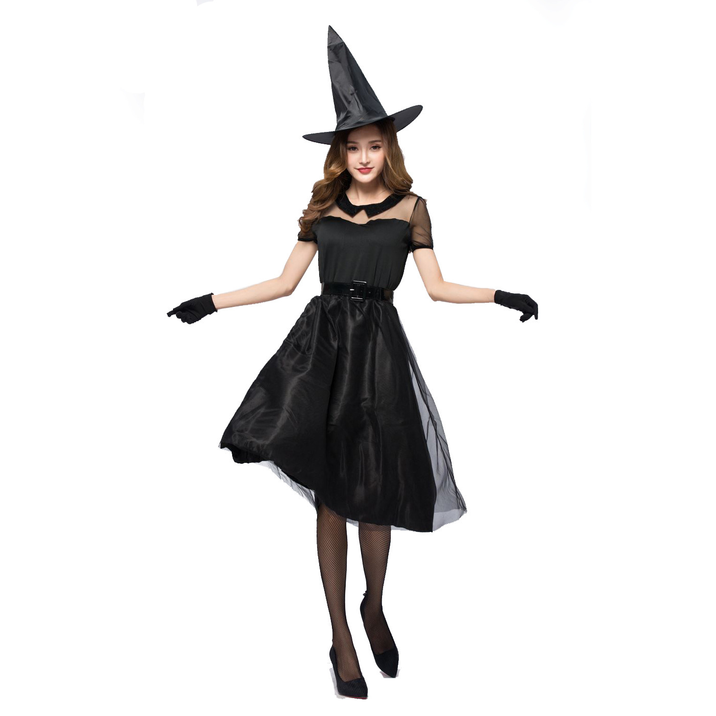 Halloween Black Veil Witch Cos - Party Games Simple review and price