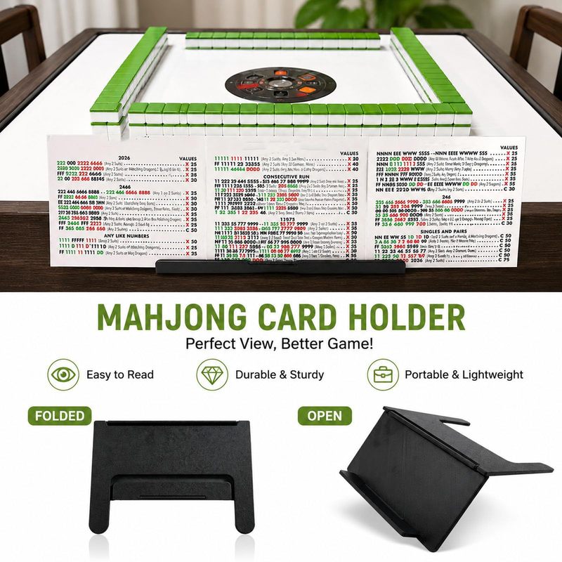 Mahjong Card Holder 3D Printed - Party Games Adults Indoor review and price