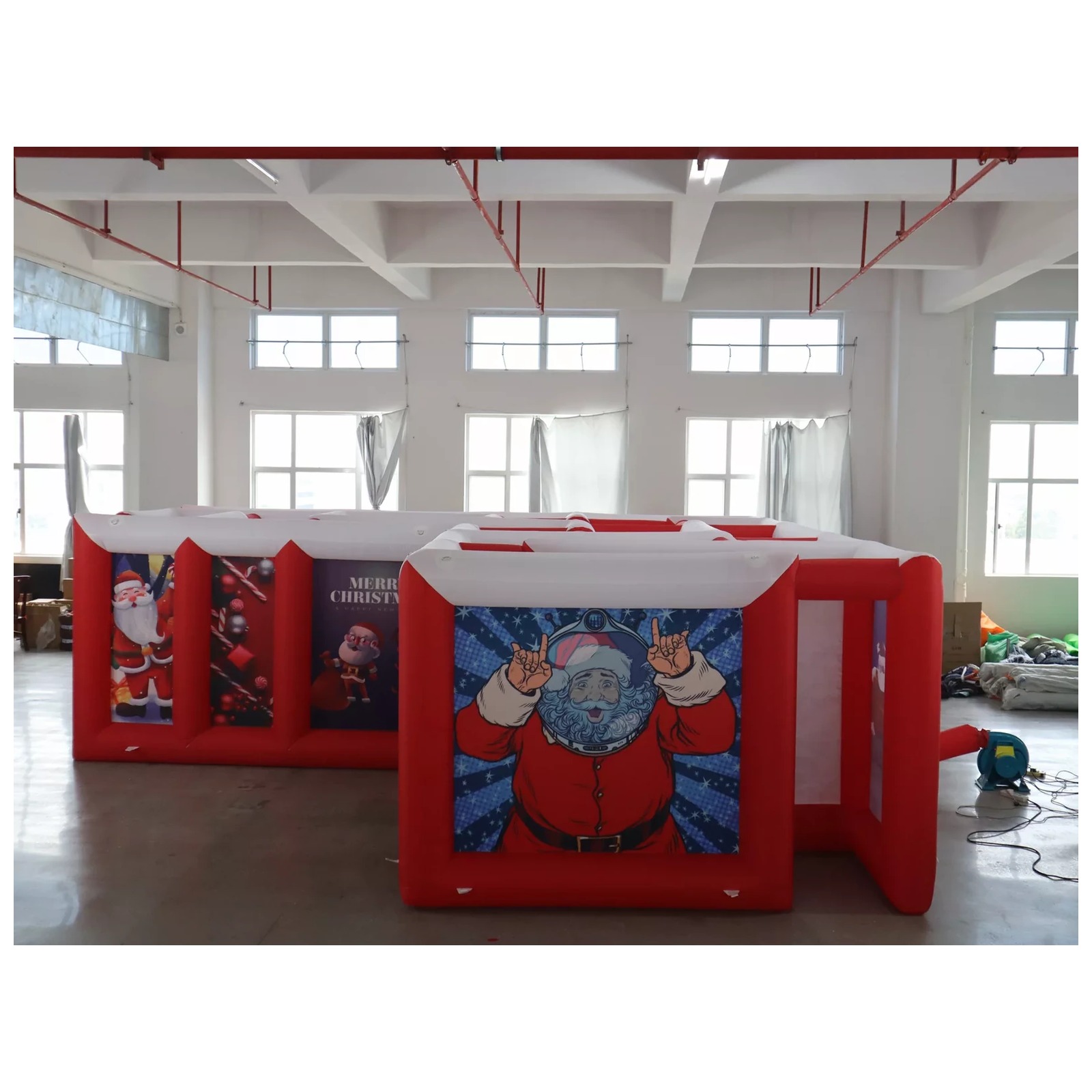 Large Red White Flat Roof Infl - Party Games Kids Outdoor review and price