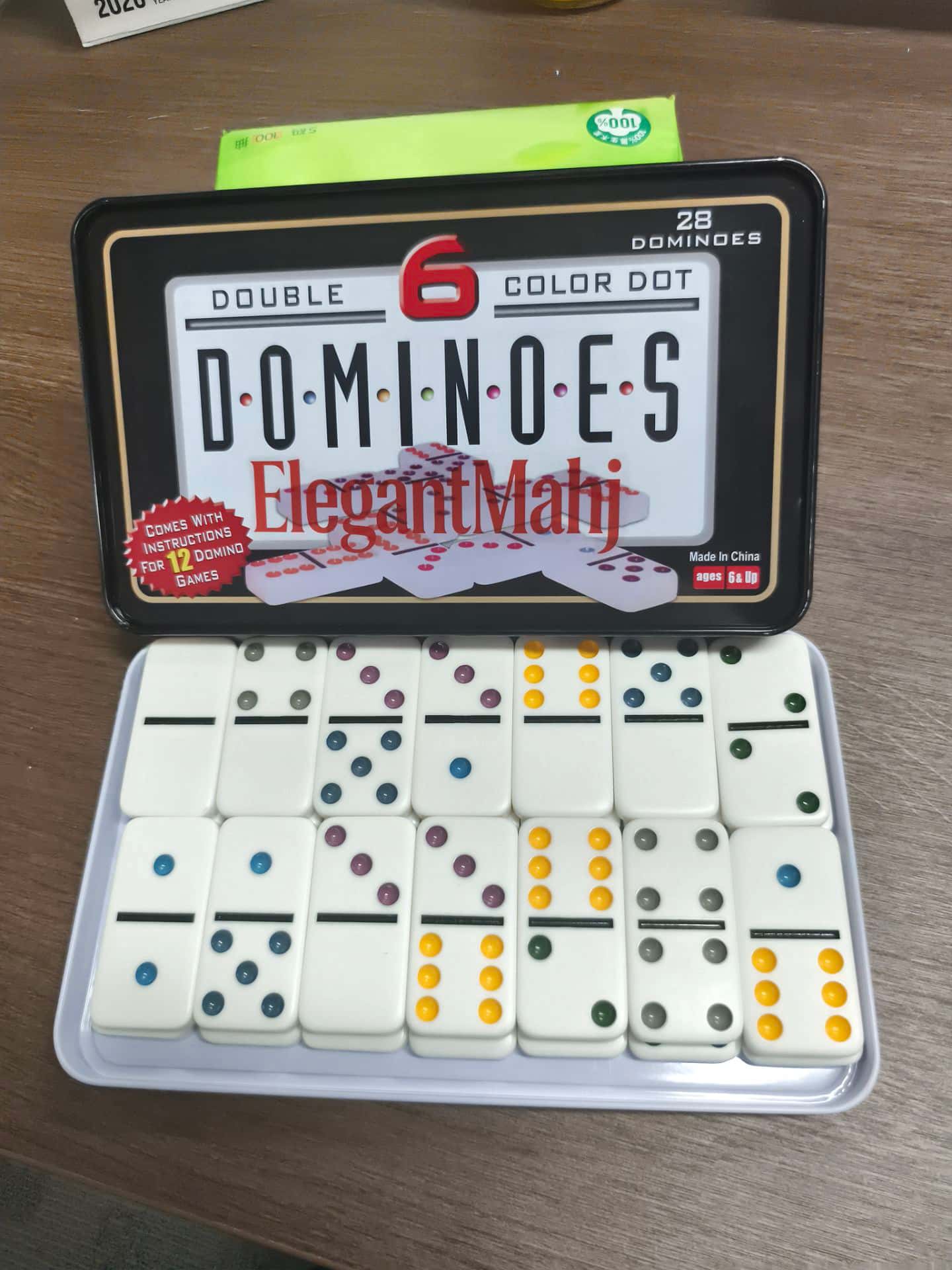ElegantMahj Double Six Dominoe - Party Games Board Game review and price