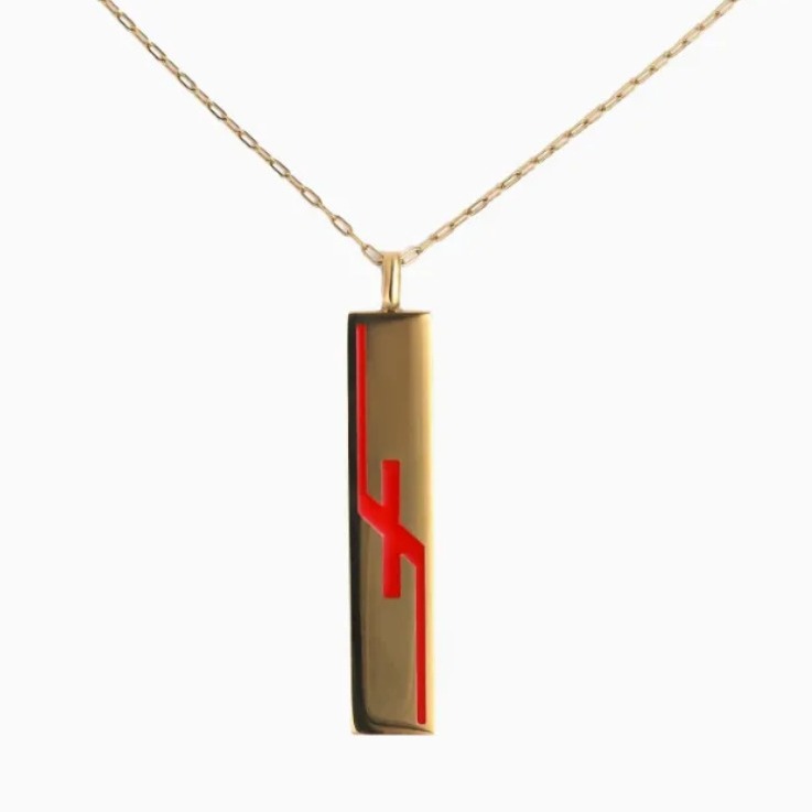 Irregular Red Letter Pendant N - Party Games Simple review and price