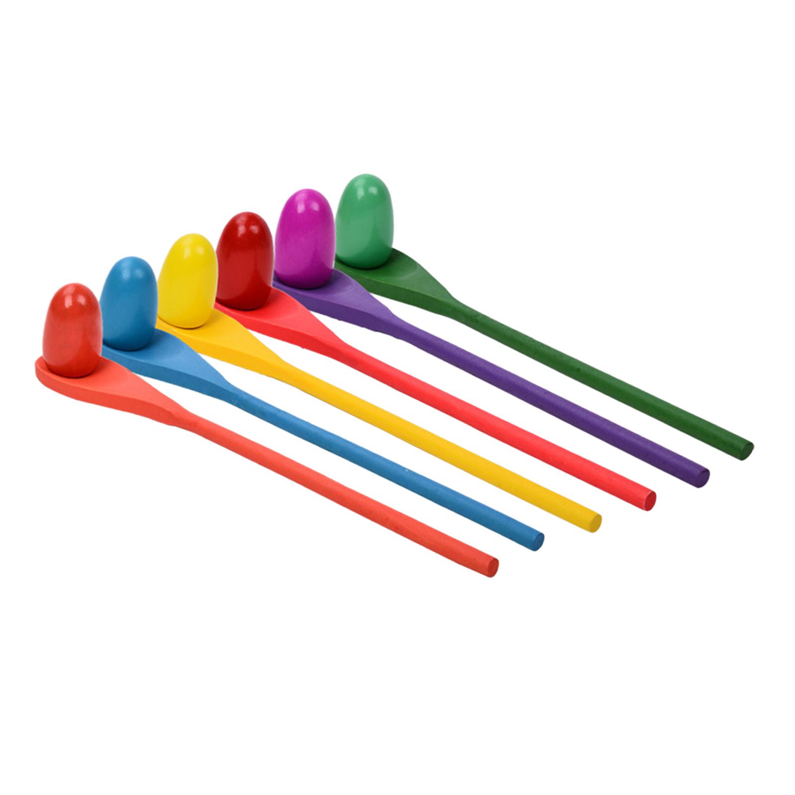 6 Pieces Egg Spoon Race Game H - Party Games Kids Outdoor review and price