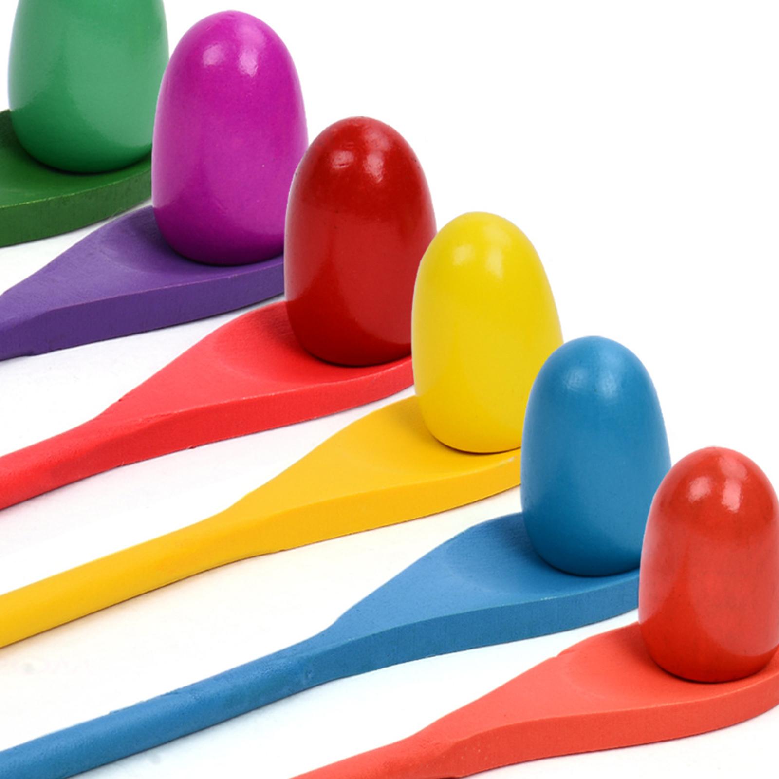 6 Pieces Egg Spoon Race Game H - Party Games Kids Outdoor review and price